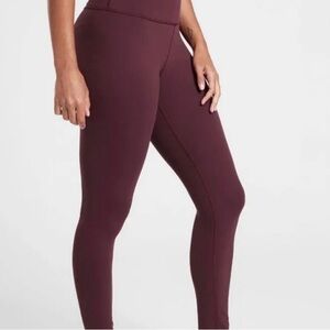Athleta Elation 7/8 Women's Burgundy/Maroon Leggings
